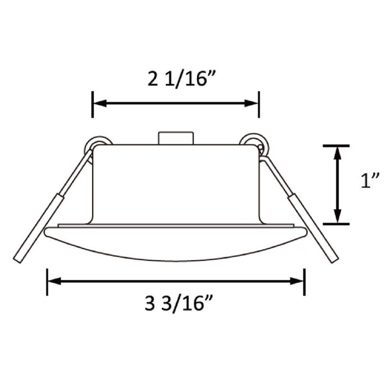 3 Inch Led 12v Rv Puck Light Warm White Recessed Aluminum Ceiling For Motorhomes Camper Caravan Trailer Boat Pack Of 2