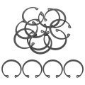 10pcs 1-5 8 Internal Retaining Ring Circlip 65 Mn Spring Steel Snap Rings C-clips For Grooved Shafts Studs Black 