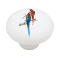 Tropical Parrot Decorative High Gloss Ceramic Drawer Knob 