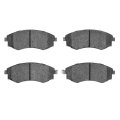 Front Brake Pads For Nissan Stanza 1990 1991 1992 Semi Metallic With Mechanical Wear Sensor 2 14 In Inner Height 