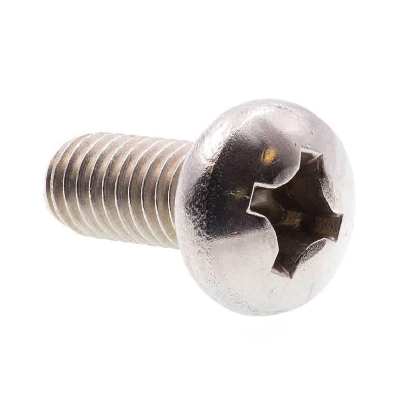 Machine Screws Pan Head Phillips Drive 5 16 In 18 X 3 4 Stainless Steel 10 Pack