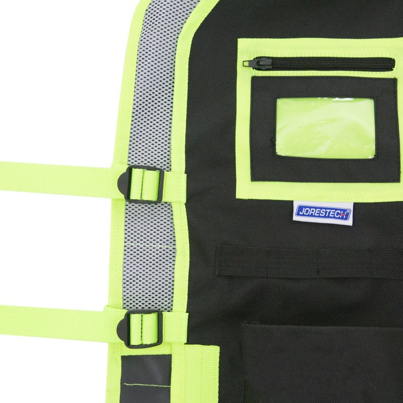 Jorestech High Visibility Tool Vest With Reflective Strips Green