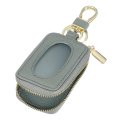 Car Key Fob Case Universal Holder Leather Keychain Pouch For Smart Remote Fobs With Lanyard And Zipper Closure Secure Storage 