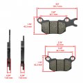 Caltric Rear Brake Pads Compatible With Can-am Defender Hd7 2022-2023 Hd8 2017-2021 Xt 2021