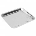 Oemtools 25119 10 Inch X 11 Square Magnetic Tray Magnet Tool Holder Heavy Duty Stainless Steel Construction Organizer Securely 