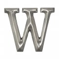 Monogram Letter W Door Knocker Nickel 