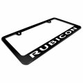 Ipick Image Made For Jeep Rubicon Black Metal License Plate Frame