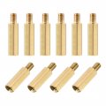 Uxcell M5x25mm 7mm Male-female Brass Hex Pcb Motherboard Spacer Standoff For Fpv Drone Quadcopter Computer Circuit Board 15pcs 