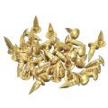 70pcs Small Tiny Nails 2 8x10mm Dxl Brass Hardware Round Head Nail For Wooden Diy Projects Decorative Boxes Household Tone 