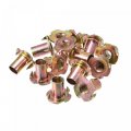 M10x20mm T-nuts 4 Pronged Tee Nut Carbon Steel Threaded Inserts For Wood 80pcs 