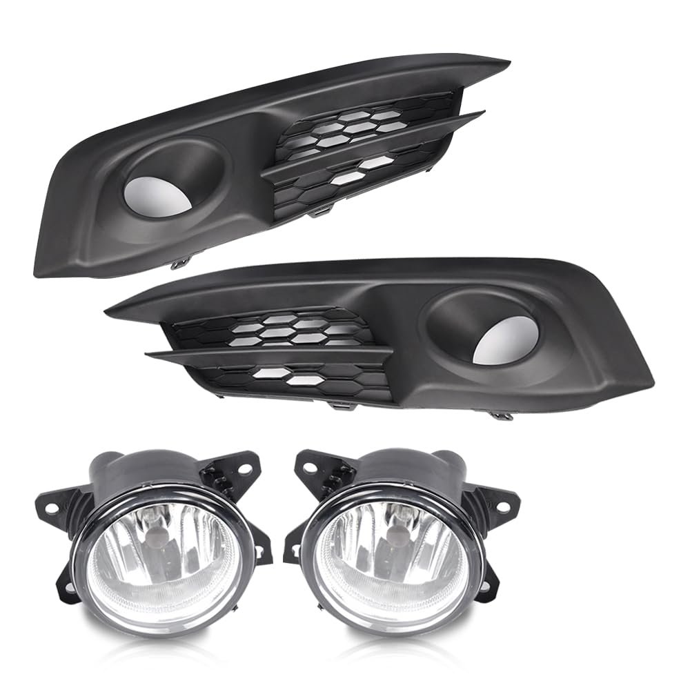Front Bumper Fog Lights For Honda Civic 2 And 4dr Models 2016 2017 Clear Lamps With Switch Bulbs Not Touring Sens