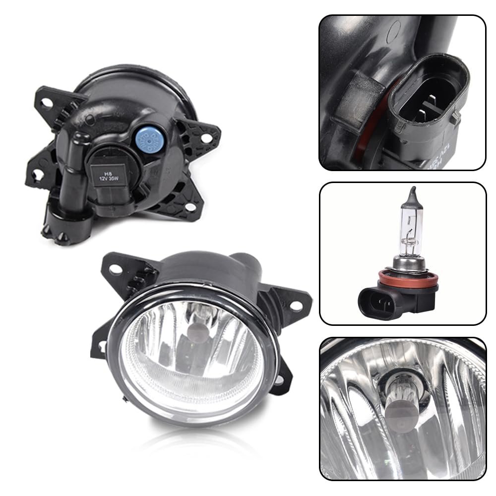 Front Bumper Fog Lights For Honda Civic 2 And 4dr Models 2016 2017 Clear Lamps With Switch Bulbs Not Touring Sens