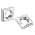 25pcs M4x6mmx2mm Square Nuts Carbon Steel Zinc Plated Coarse Thread Fasteners For Home Repairs And Professional Engineering 