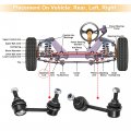 X Autohaux 2pcs Rear Sway Bar Links K80369 K80370 Stabilizer Enda Link Suspension Kit Replacement For Honda Cr-v 2002-2003