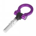 X Autohaux Purple Aluminum Alloy Front Bumper Trailer Ring Eye Towing Tow Hook Screw