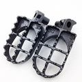 Hk Moto- Gray Motocross Mx Dirt Bike Steel Foot Pegs For 2003 2004 Suzuki Rm125 Rm250