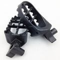 Hk Moto- Gray Motocross Mx Dirt Bike Steel Foot Pegs For 2003 2004 Suzuki Rm125 Rm250