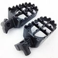 Hk Moto- Gray Motocross Mx Dirt Bike Steel Foot Pegs For 2003 2004 Suzuki Rm125 Rm250