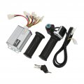 36v 1000w Brushed Motor Controller And Locking Throttle Grip With Battery Display For Electric Bike Mini Scooter 22mm Handlebar