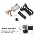 36v 1000w Brushed Motor Controller And Locking Throttle Grip With Battery Display For Electric Bike Mini Scooter 22mm Handlebar