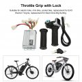 36v 1000w Brushed Motor Controller And Locking Throttle Grip With Battery Display For Electric Bike Mini Scooter 22mm Handlebar