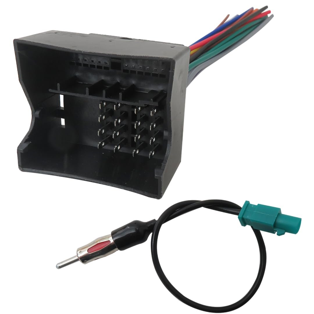 Version Stereo Wiring Harness W Antenna Adapter For Volkswagen Z4 2003-2011 Also Fit Mercedes-benz