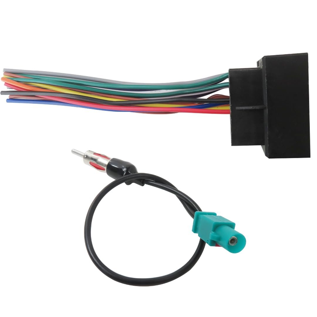 Version Stereo Wiring Harness W Antenna Adapter For Volkswagen Z4 2003-2011 Also Fit Mercedes-benz
