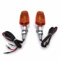 Httmt Mt303-011- 10mm Stalk Turn Signals Blinker Lights Compatible With Kawasak Yamah Suzuk H-d