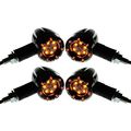 Wanheyao 4x Combo Amber Red Led Turn Signal Brake Stop Lights Running Lamp For Honda Yamaha Suzuki Kawasaki Bmw Sport Street
