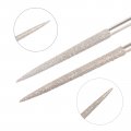 Uxcell 4mm X 160mm 3mm 140mm Round Diamond Needle File Set Of 4 Pcs 150 Grit