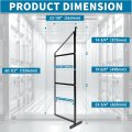 Hecasa 60 X22 Shipping Container Shelving Bracket Diy Adjustable 3-tier 1100 Lbs Load Capacity Shelf Brackets For Heavy Duty