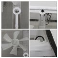 14in Remote Roof Vent Fan With Control For Rv Camper Trailer 12v 6 Blades White 