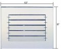 C R Laurence Amg1080 Crl Clear 10 X 8 Adjustable Louver Acrylic Mirror Grille