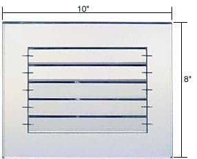 C R Laurence Amg1080 Crl Clear 10 X 8 Adjustable Louver Acrylic Mirror Grille