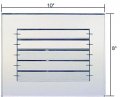 C R Laurence Amg1080 Crl Clear 10 X 8 Adjustable Louver Acrylic Mirror Grille
