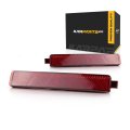 Rear Bumper Reflector Pair For Chevy Trailblazer 2006 2007 2008 2009 Driver And Passenger Side Capa Certified Replacement