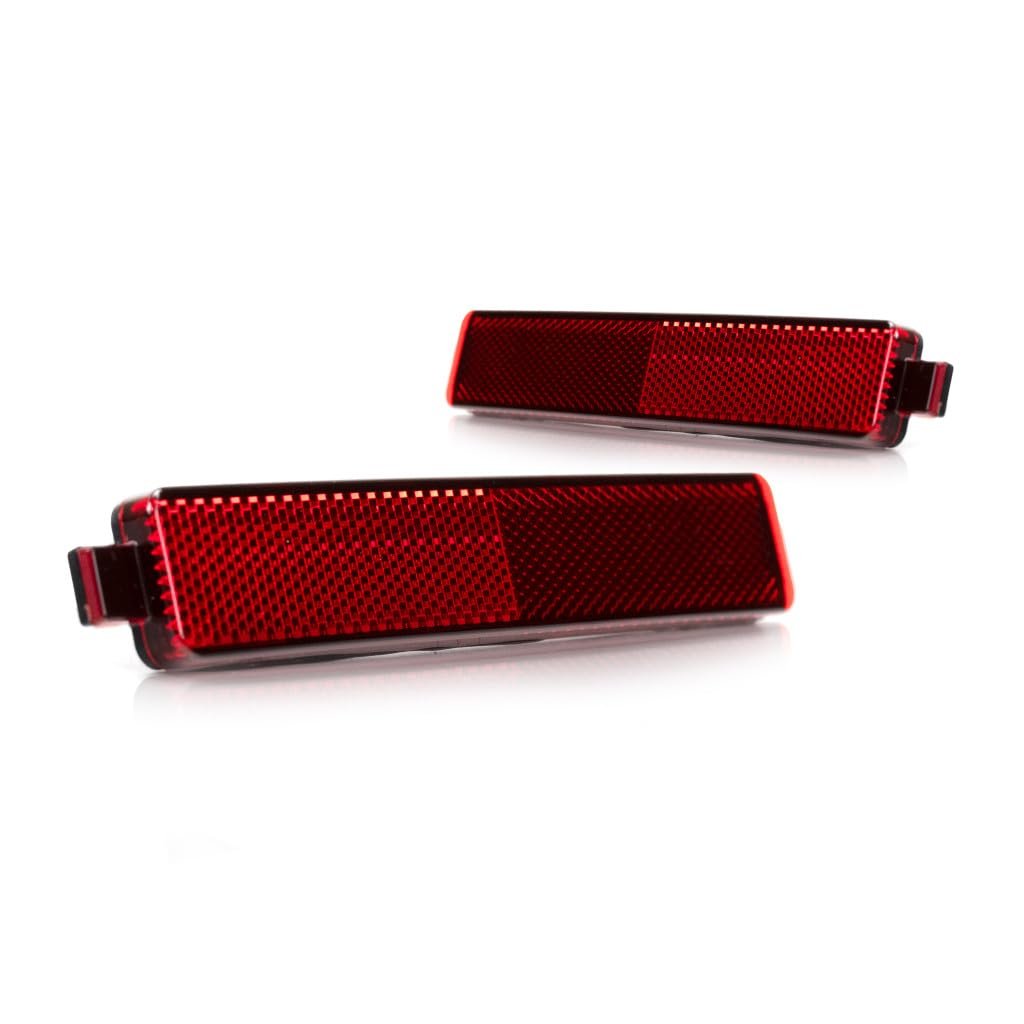 Rear Bumper Reflector Pair For Chevy Trailblazer 2006 2007 2008 2009 Driver And Passenger Side Capa Certified Replacement