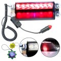 Hqrp Car 8-led Emergency Vehicle Dash Warning Strobe Flash Light 12v 8 Red Leds 4x4 Type Plus Sun Meter