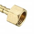 Uxcell Brass Barb Hose Fitting Connector Adapter 6mm Barbed X G1 4 Female Pipe 5pcs