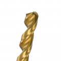 Uxcell High Speed Steel Straight Shank Twist Drill Bit Fully Ground Titanium Coated 7 7mm Diameter 34mm Total Length 12mm 5 Pcs