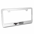 Ipick Image Made For Ford Mustang 50 Years 3d Embossed Letters On Mirror Chrome Metal License Plate Frame