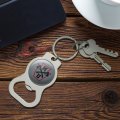 Graphics More Mansfield University Secondary Logo Keychain With Bottle Cap Opener