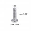 Uxcell M4x14mm Machine Screws Pan Phillips Cross Head Screw 304 Stainless Steel Fasteners Bolts 20pcs