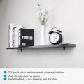 Uxcell 12pcs Angle Bracket Metal 27x27mm Corner Brace Fasten Right Brackets Support With Screws For Shelves Black
