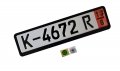 Complete Zoll Germany German Tourist Eec European Front Reflective Reflector License Plate Tag And Frame Set Kit For Mercedes 