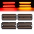 Hecasa 4pcs Led Side Marker Lights For 1968-1972 Chevy Chevrolet C K Series G10 G20 Gmc K15 K1500 Suburban Pickup Amber Front 