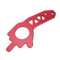 Qiilu Car Towing Ring Rear Hook For Universal Truck Red Aluminium Alloy Front Tow Kit