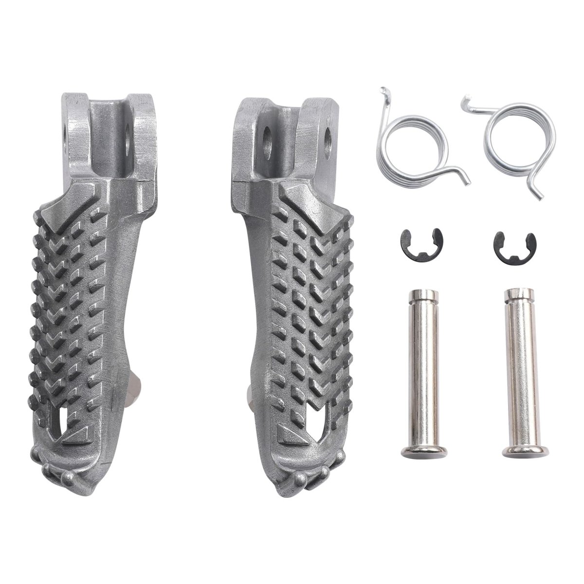 Tcmt Driver Passenger Footpegs Pegs Bracket Fit For Kawasaki Zx10r 2021-2025 Silver