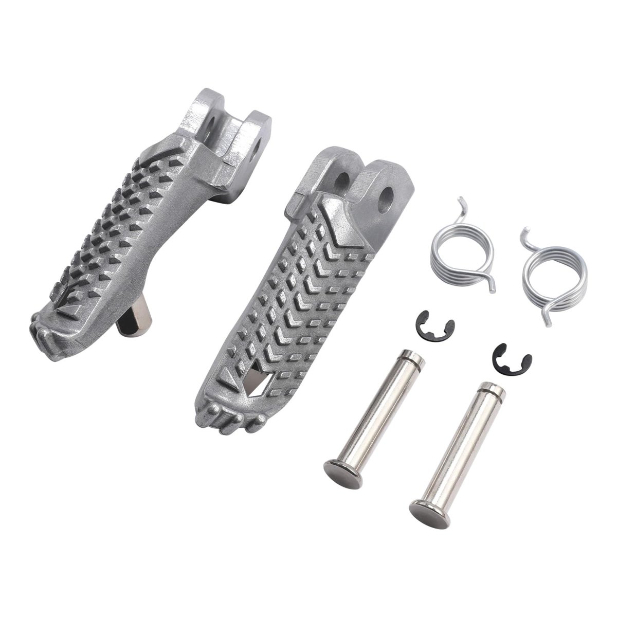 Tcmt Driver Passenger Footpegs Pegs Bracket Fit For Kawasaki Zx10r 2021-2025 Silver