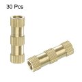 Knurled Insert Nuts 30pcs M3 X 16mm L 5mm Od Thread Printing Brass Female Threadeds Heat Set Insert Embedment